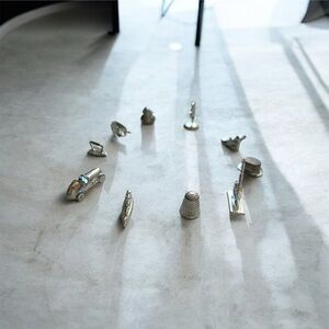 Hasbro Silver Game Tokens